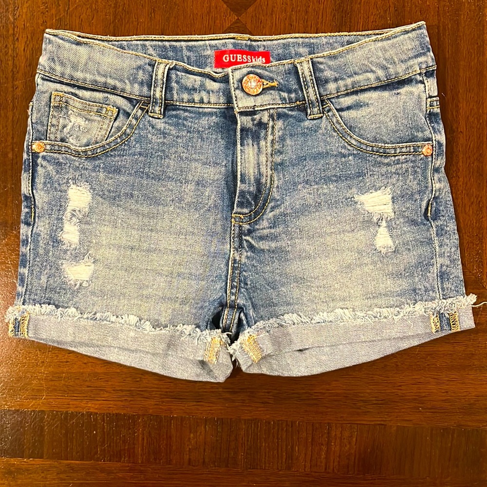 Guess Kids Girls Jean Shorts Size 10